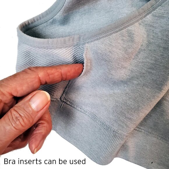 Ryka Seamless Compression Sports Bra Heather Grey Size L - Picture 5 of 9